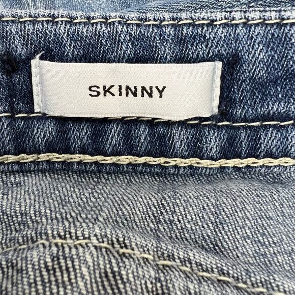 Vigoss Jeans Women's 8 Blue Skinny Embroidered Pockets Preppy Normcore Classic - Picture 7 of 15